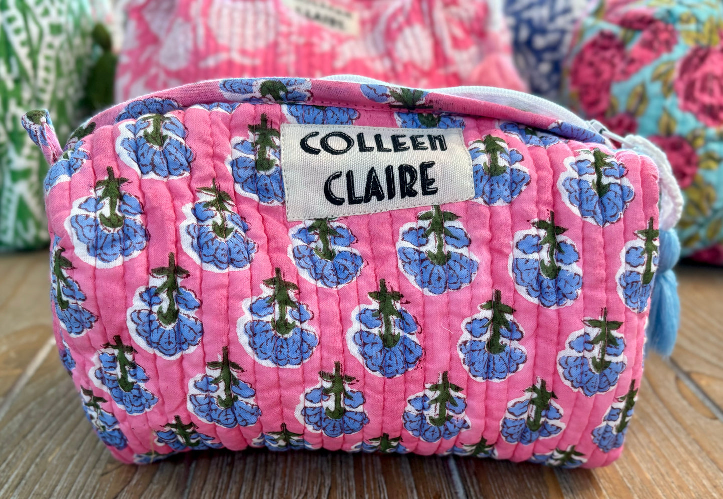 Suzanne Medium Pink & Purple Toiletry Bag