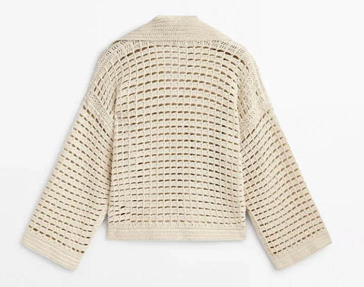 Callie Crochet Knit Top