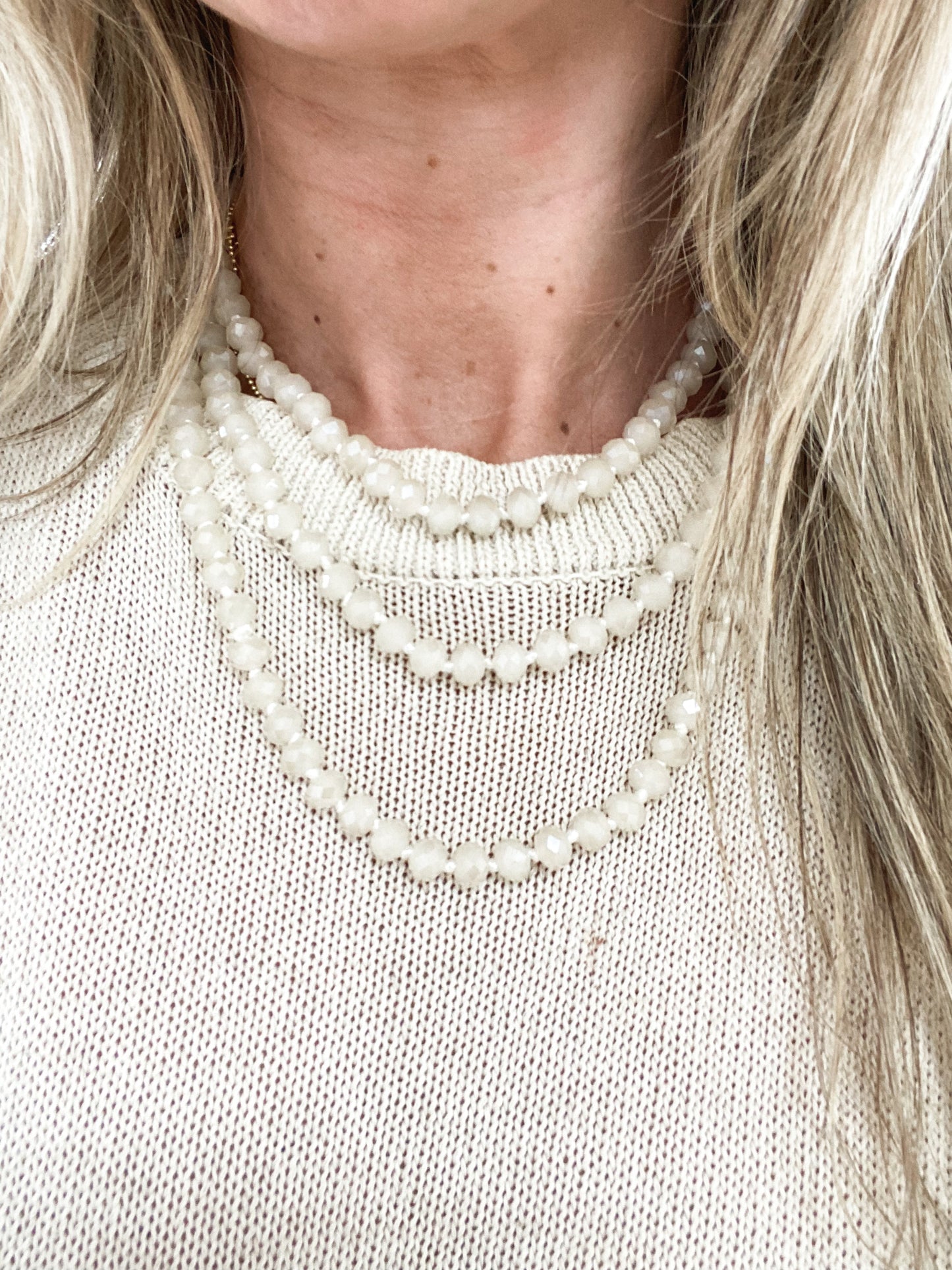 Sandy Stone Wrap Necklace