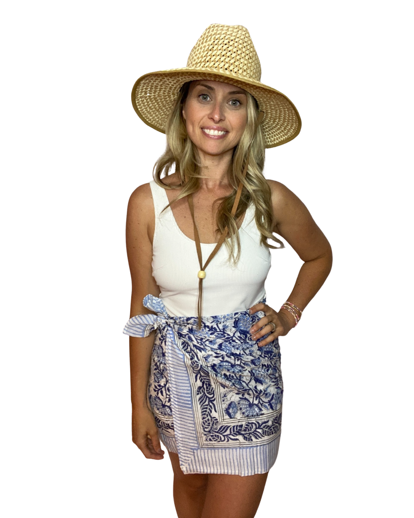 Allie Boarder Sarong Blue Multi
