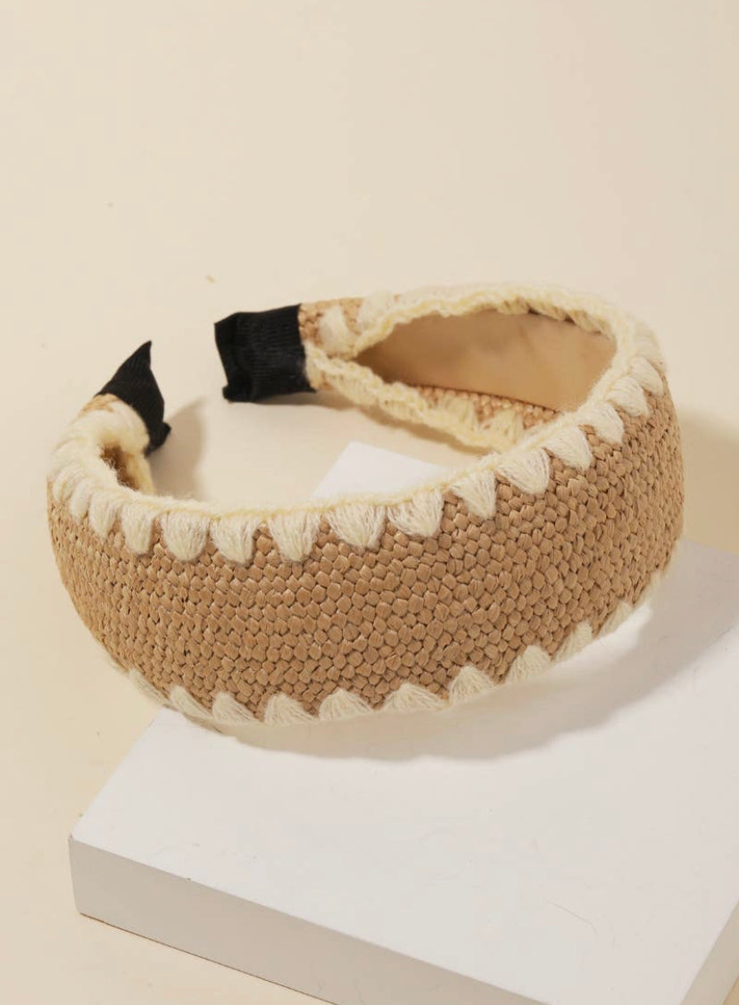 Braided Raffia Headband